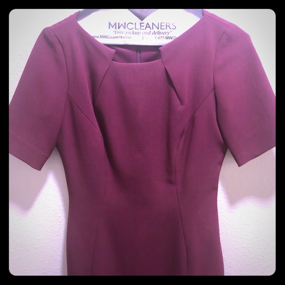 Tahari magenta dress